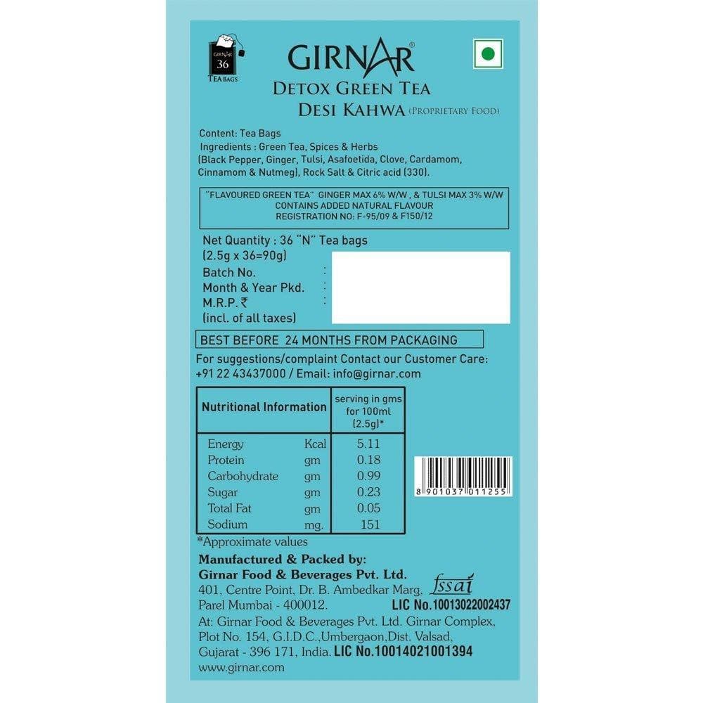 Girnar Detox Green Tea - Desi Kahwa Girnar