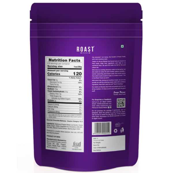 Roast Foods Makhana Gourmet Chocolate Roast Foods