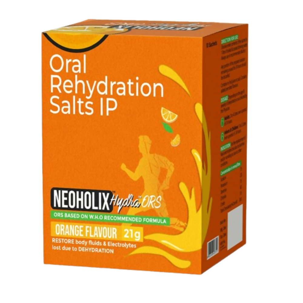 NeoHolix Hydra ORS Sachets Orange Flavour NeoHolix