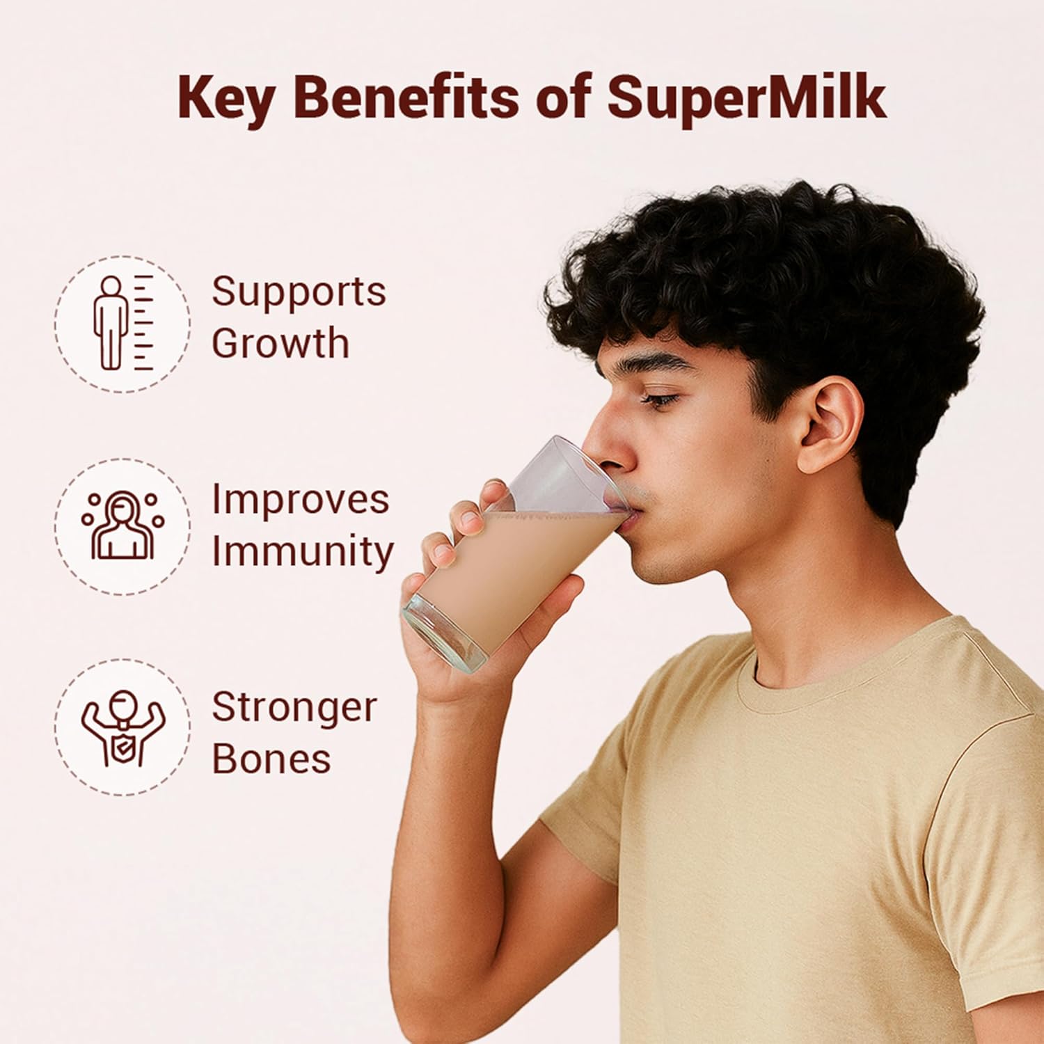 Gritzo Supermilk Overall Growth Powder 13+Y (Teen Athletes), Health Drink For Boys Gritzo