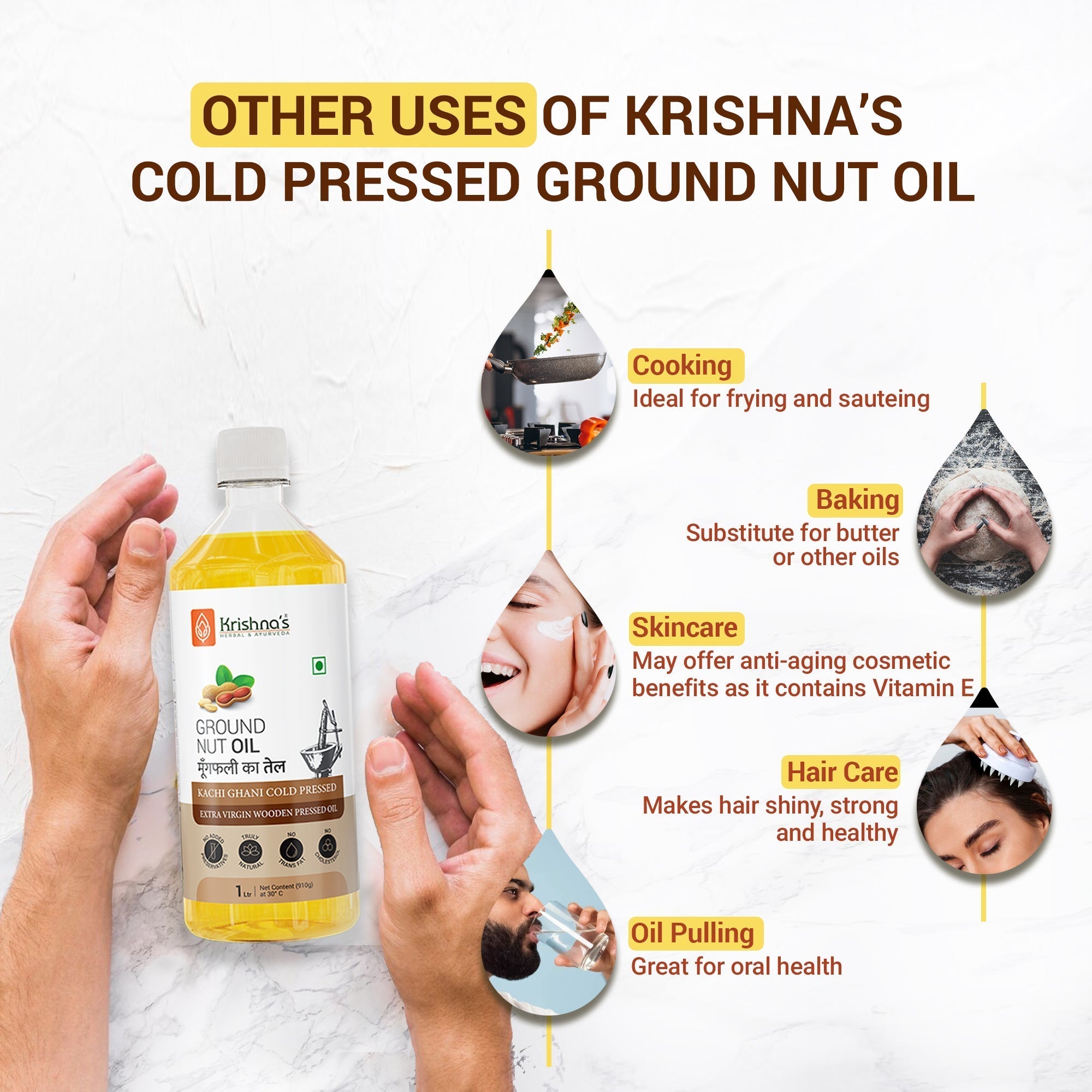 Krishna'S Herbal & Ayurveda Ground Nut Oil Krishna's Herbal & Ayurveda
