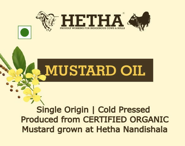 Hetha Organic Cold Pressed Black Mustard Oil Hetha
