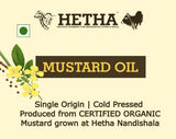 Hetha Organic Cold Pressed Black Mustard Oil Hetha