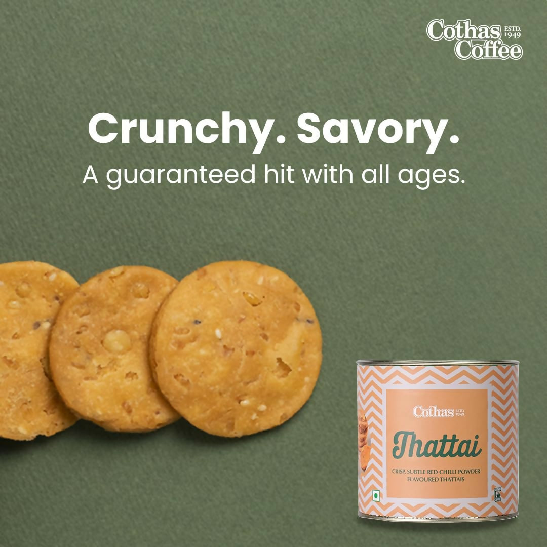 Cothas Thattai | Crispy Rice Flour Snack with Black Gram Cothas