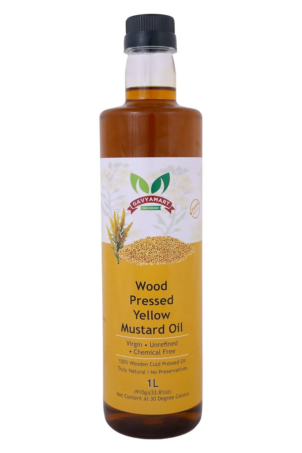 Gavyamart Wood Pressed Yellow Mustard Oil Gavyamart
