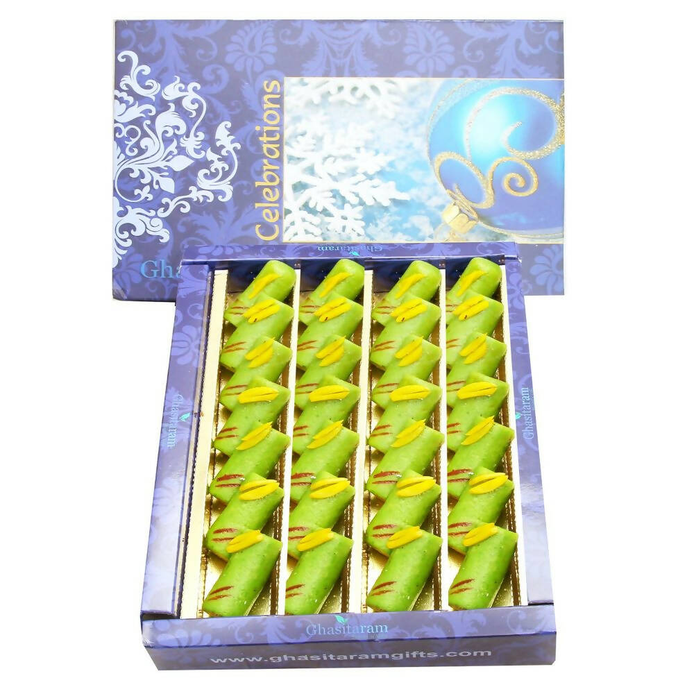 Ghasitaram Kaju Pista Roll Sweets - Safuron