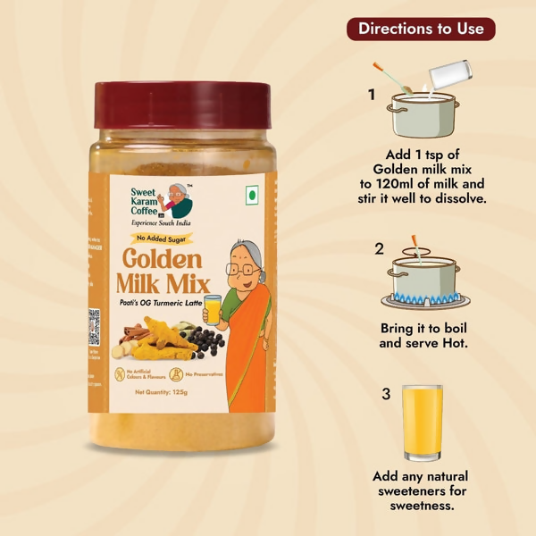 Sweet Karam Coffee Paati's Golden (Turmeric) Milk Mix Sweet Karam Coffee