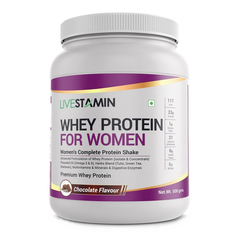 Livestamin Whey Protein For Women - Chocolate Flavour Livestamin