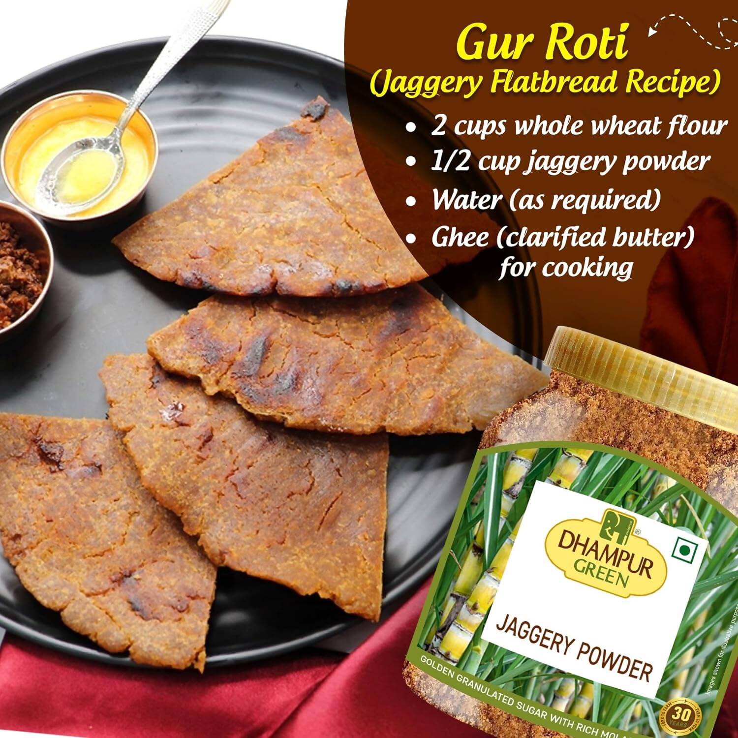Dhampur Green Jaggery Powder Dhampur Green