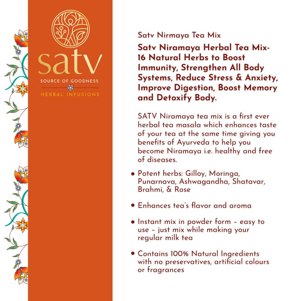 Satv Niramaya Herbal Tea Mix Satv Source of Goodness