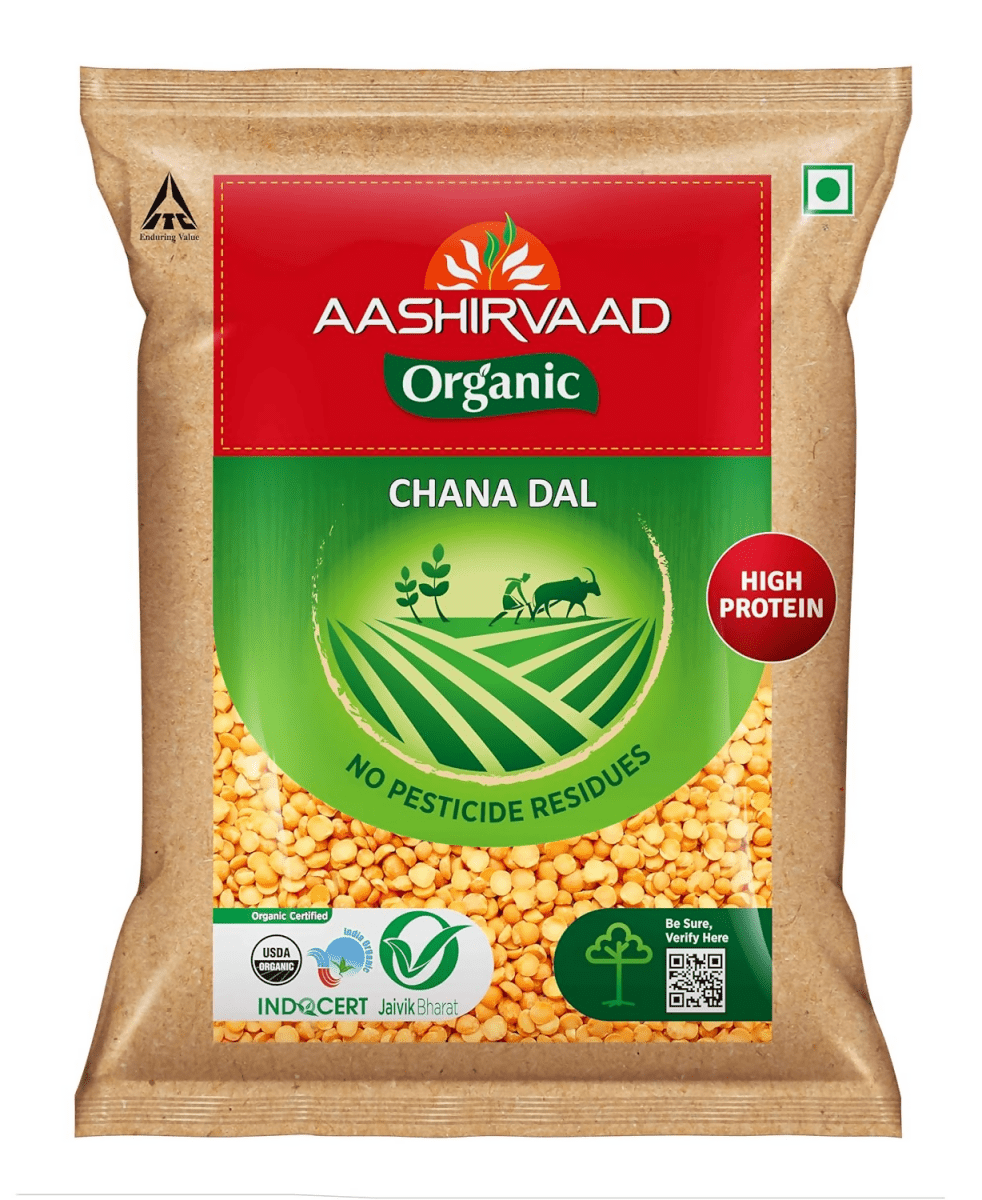 Aashirvaad Nature's Super Foods Organic Chana Dal - Safuron