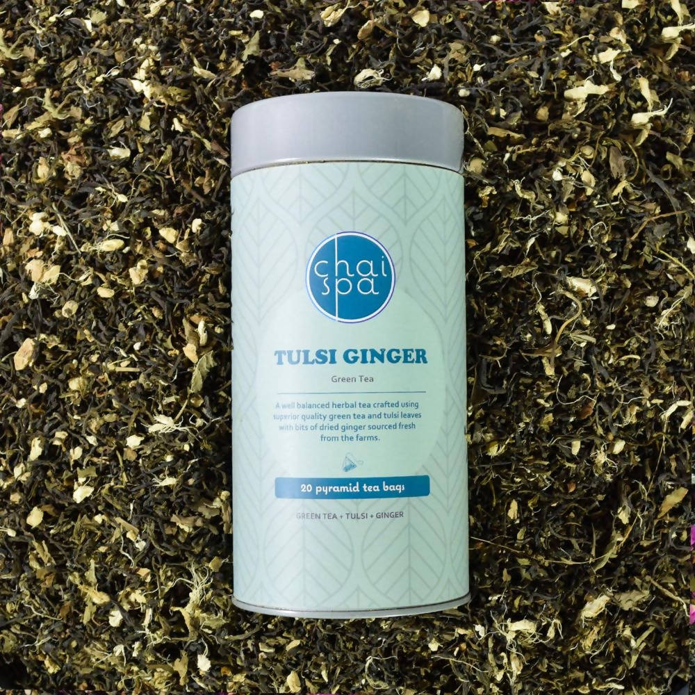 Chai Spa Tulsi Ginger Green Tea Chai Spa