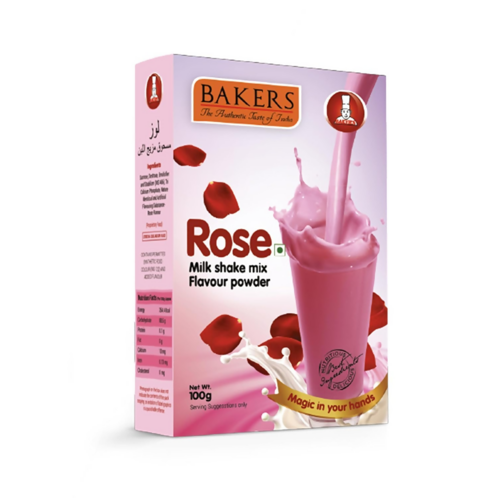 BAKERS Premium Milk Shake Mix - Vanilla, Rose, Pista & Strawberry BAKERS