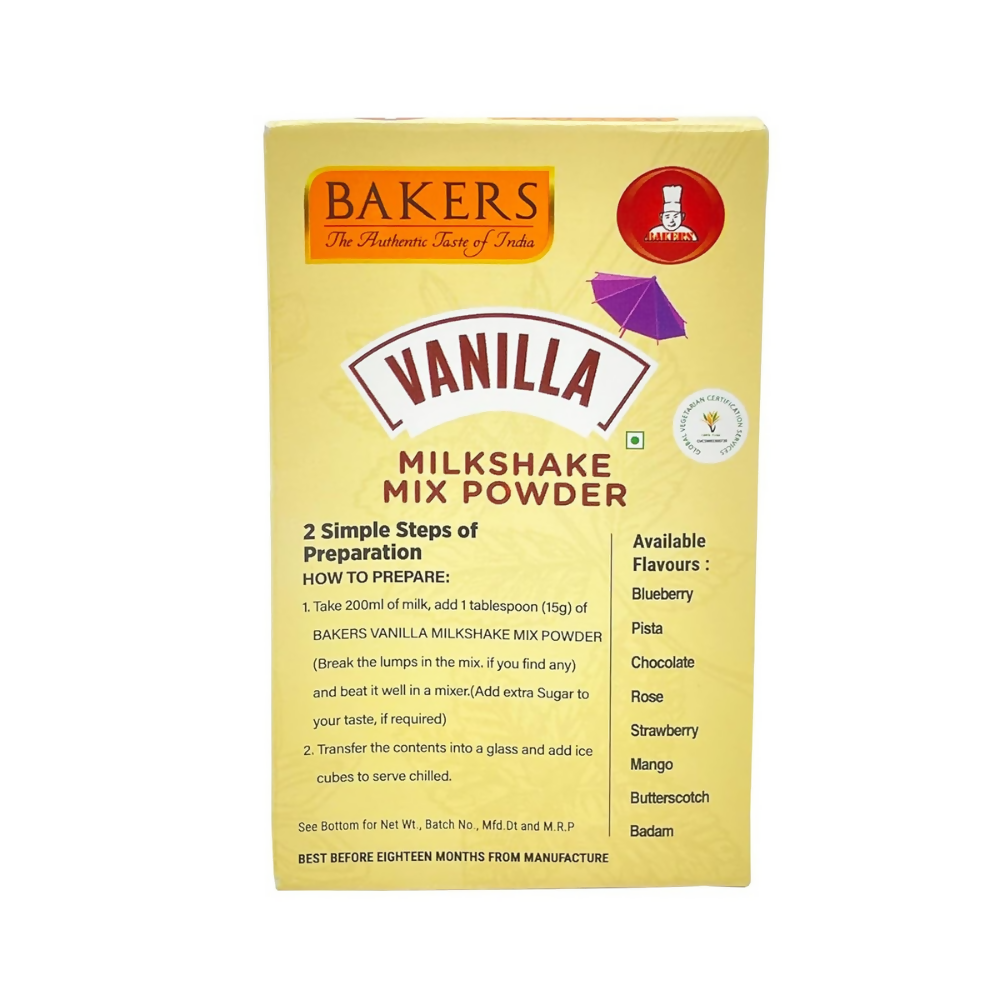 BAKERS Milk Shake Mix Powder - Vanilla Flavor BAKERS