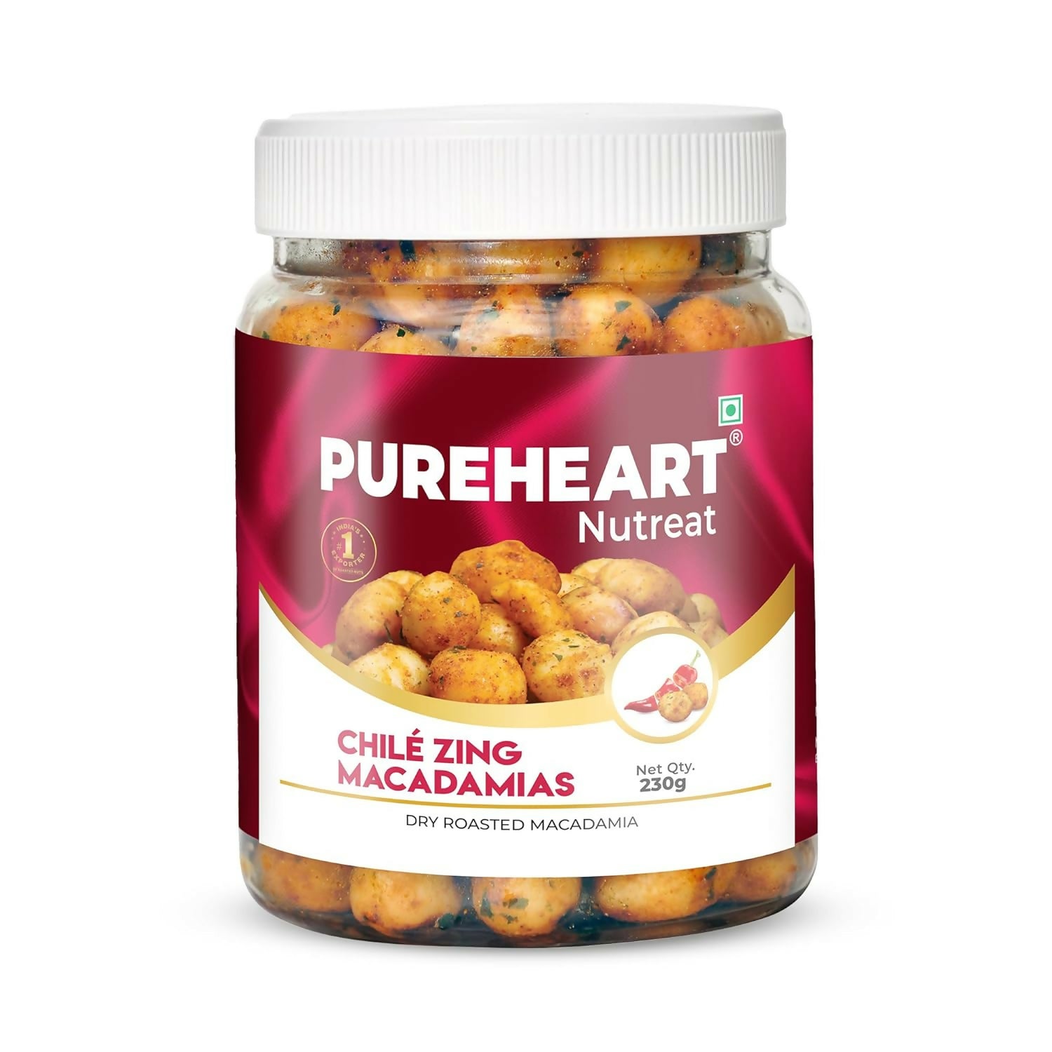 Pureheart Nutreat Chile Zing Macadamias - Safuron