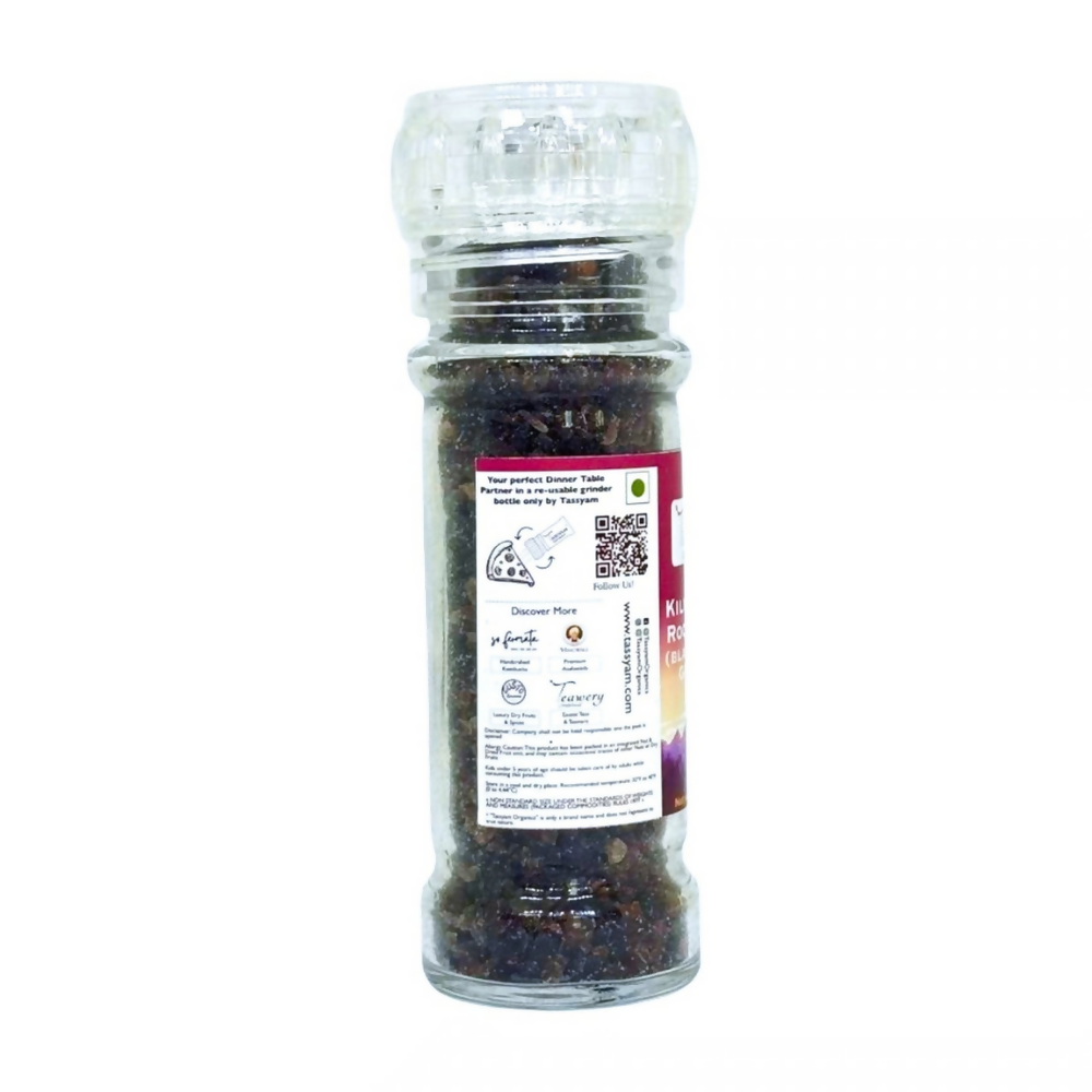 Tassyam Organics Black Salt Granules Grinder Bottle Tassyam Organics