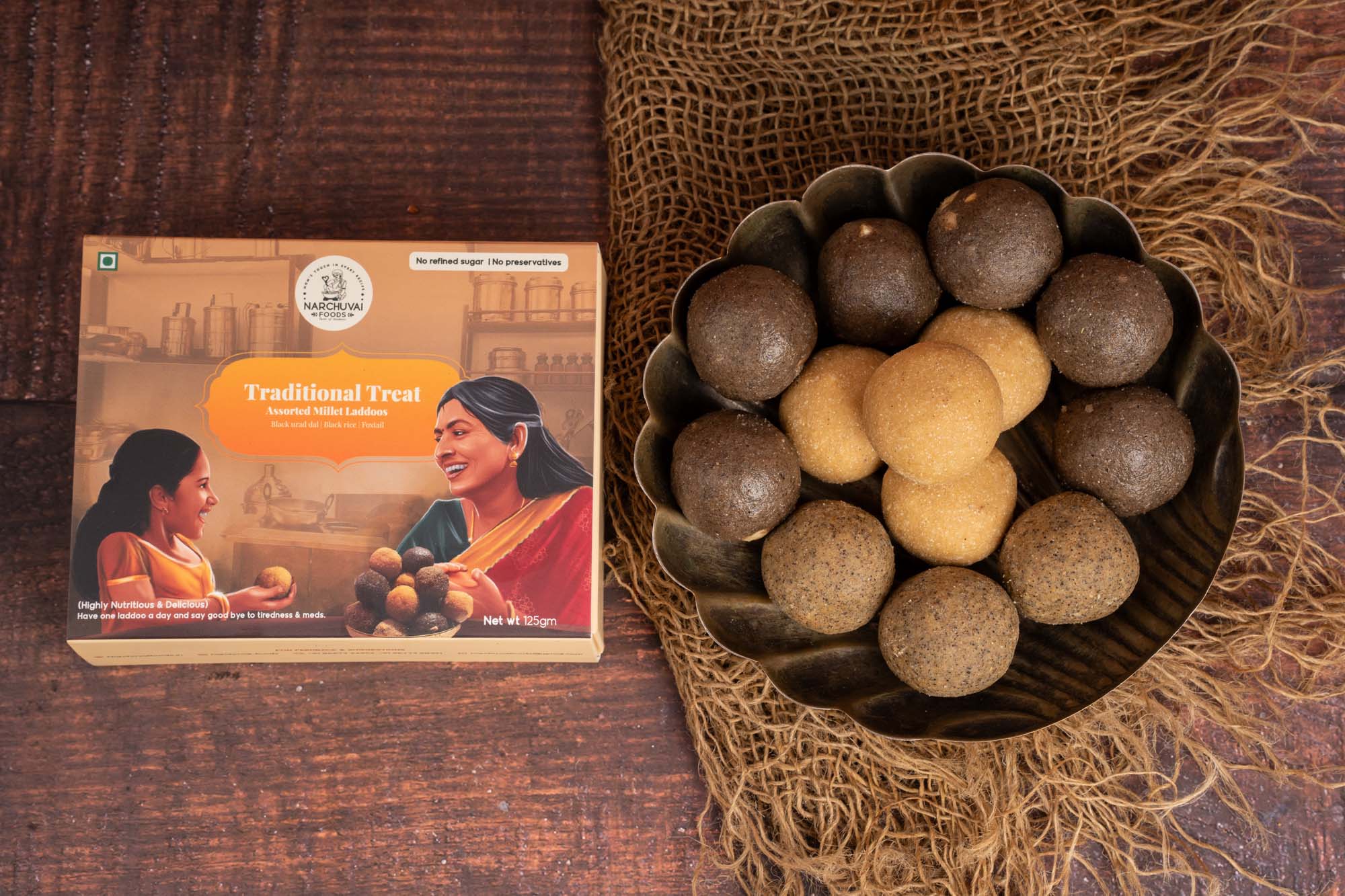 Narchuvai Foods Assorted Millet Laddoos Narchuvai Foods