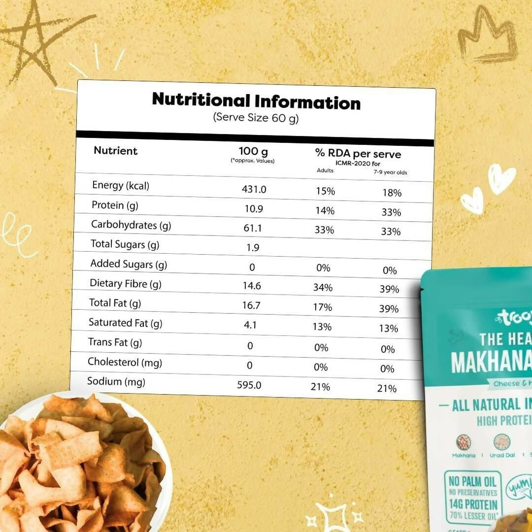 Troovy Makhana Chips Tasty & High Protein Snacks Troovy