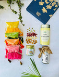 Shuddh Natural Ubtan based Herbal Gulal | Ayurvedic Thandai Powder |Floral Tisane |Natural Honey | Holi Gift Hamper - Safuron