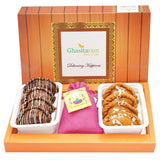 Ghasitaram Assorted Box of Gujiyas, Chocolate Gujiyas and Thandai - Safuron