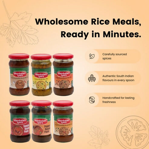 Mambalam Iyers Ready Rice Mix Combo Mambalam Iyers