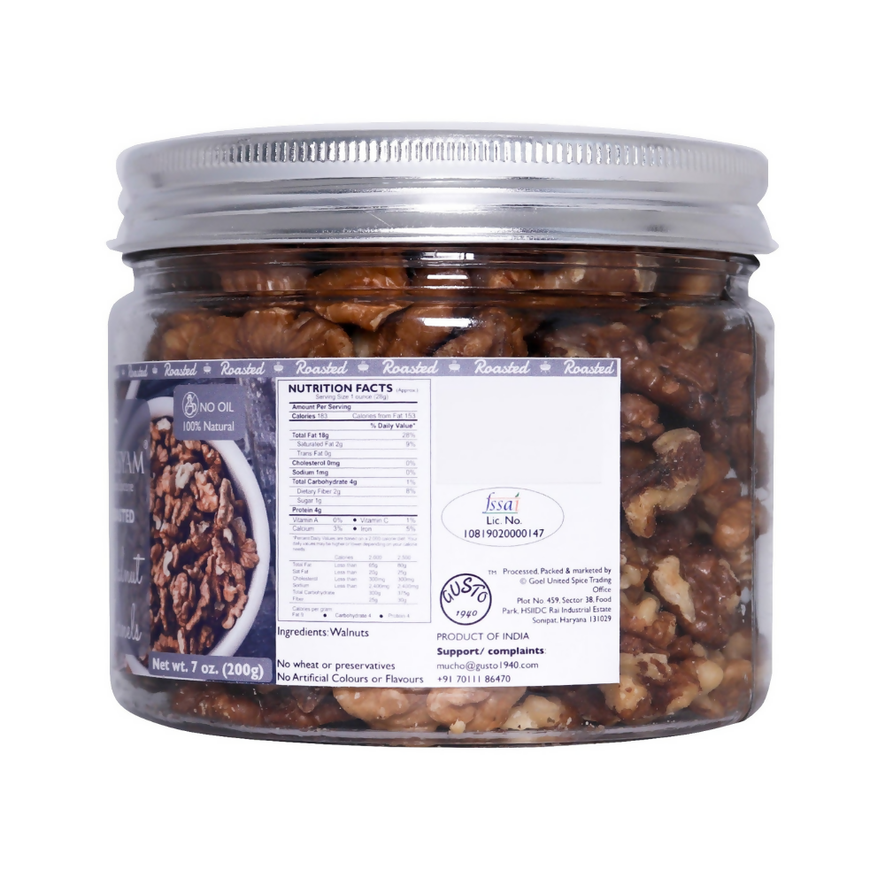 Tassyam Organics Roasted Walnut Halves Tassyam Organics