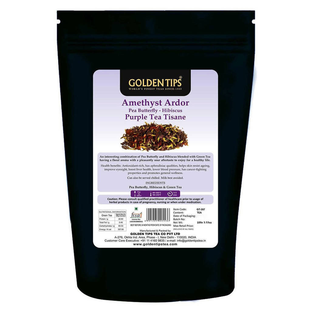 Golden Tips Amethyst Ardor - Purple Tea Tisane - Safuron
