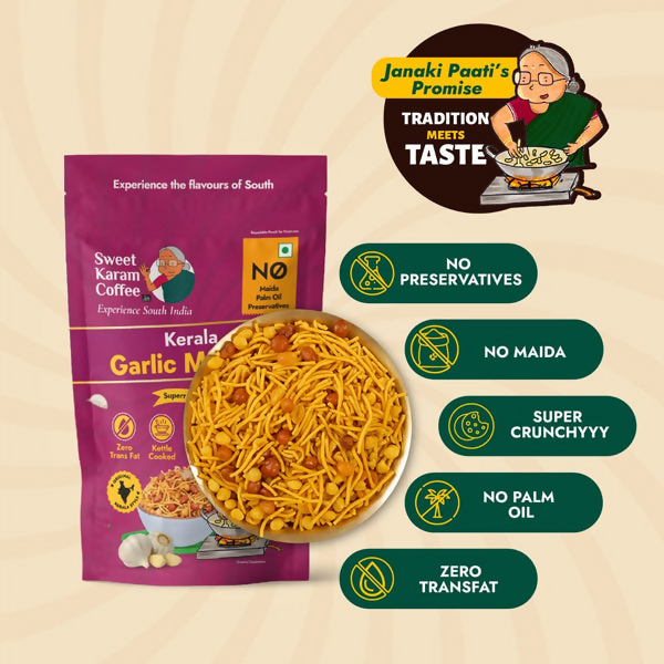 Sweet Karam Coffee Kerala Garlic Mixture Sweet Karam Coffee