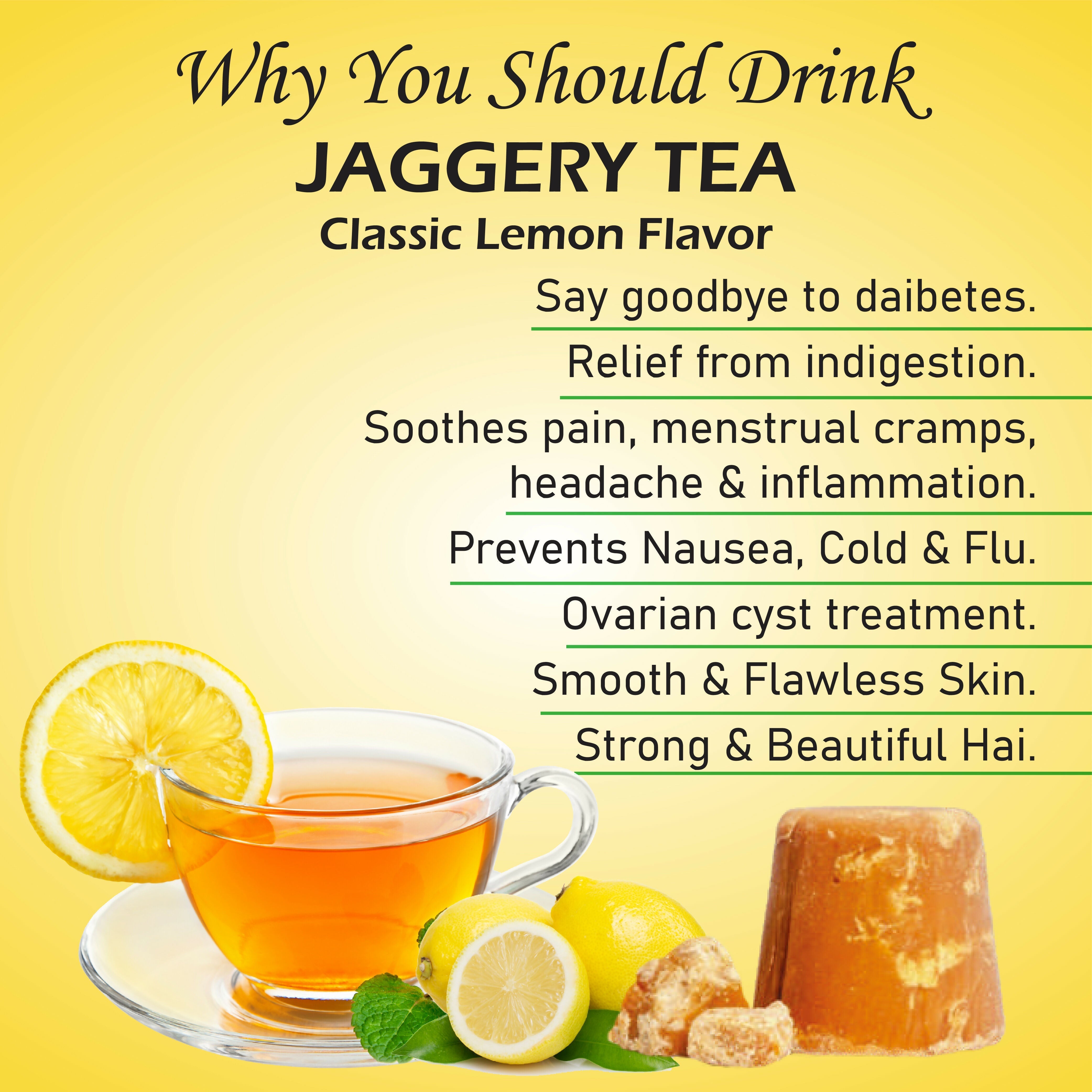 Naivedyam Classic Lemon Flavour Jaggery Tea Naivedyam