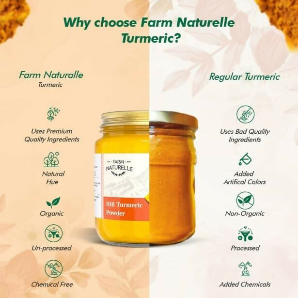 Farm Naturelle Himalayan Turmeric Powder Curcumin-Rich and Pure Farm Naturelle
