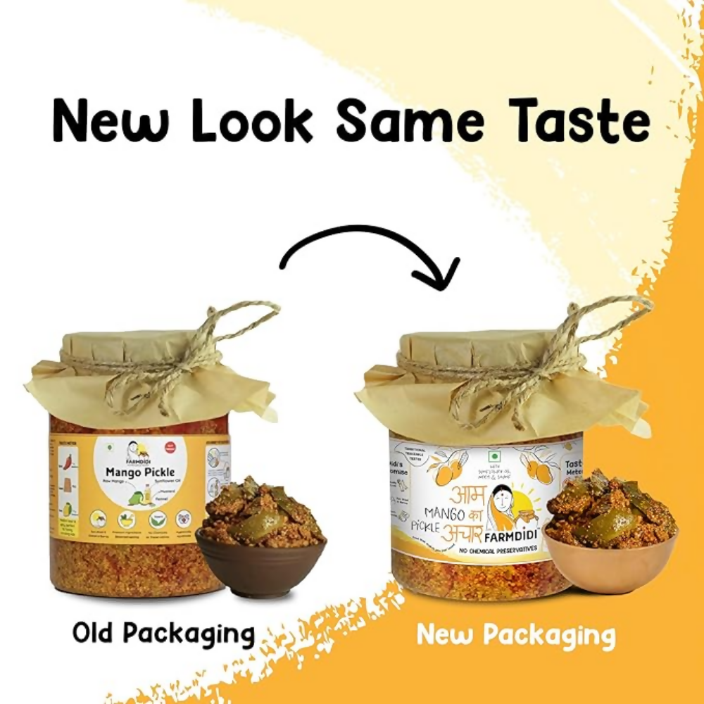 FarmDidi Mango Pickle - Tangy & Salty FarmDidi