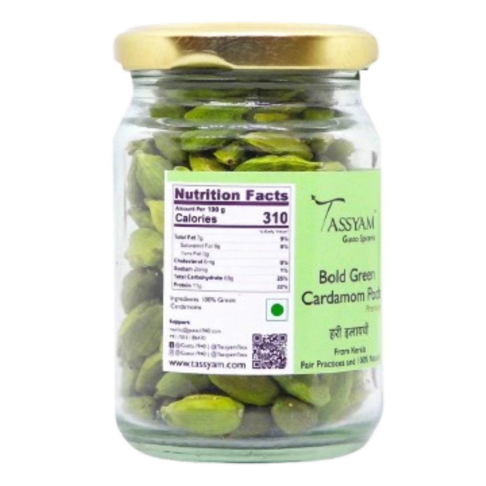Tassyam Organics Fine Green Cardamom Pods Tassyam Organics