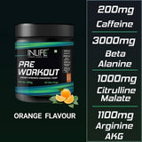 Inlife Pre-Workout Powder Orange Flavour Inlife