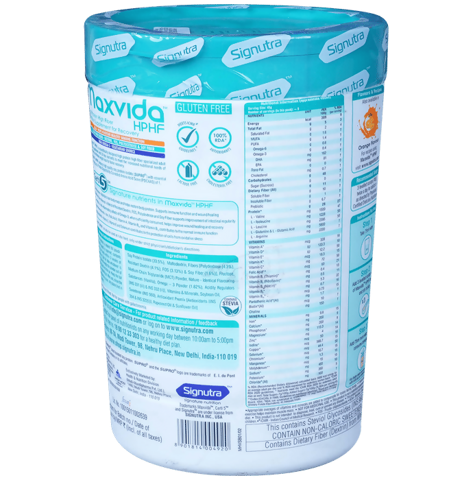 Maxvida HPHF High Protein High Fibre Supplement Powder For Recovery Maxvida