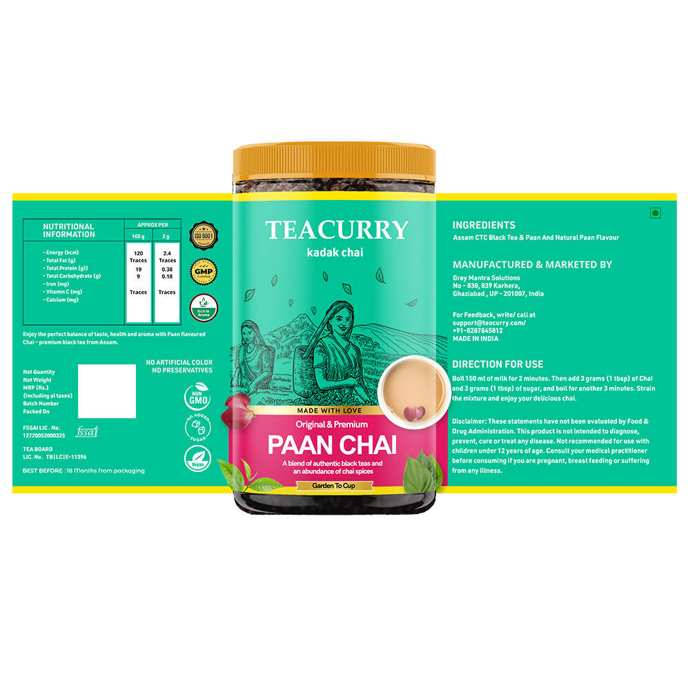 Teacurry Paan Chai Powder Teacurry