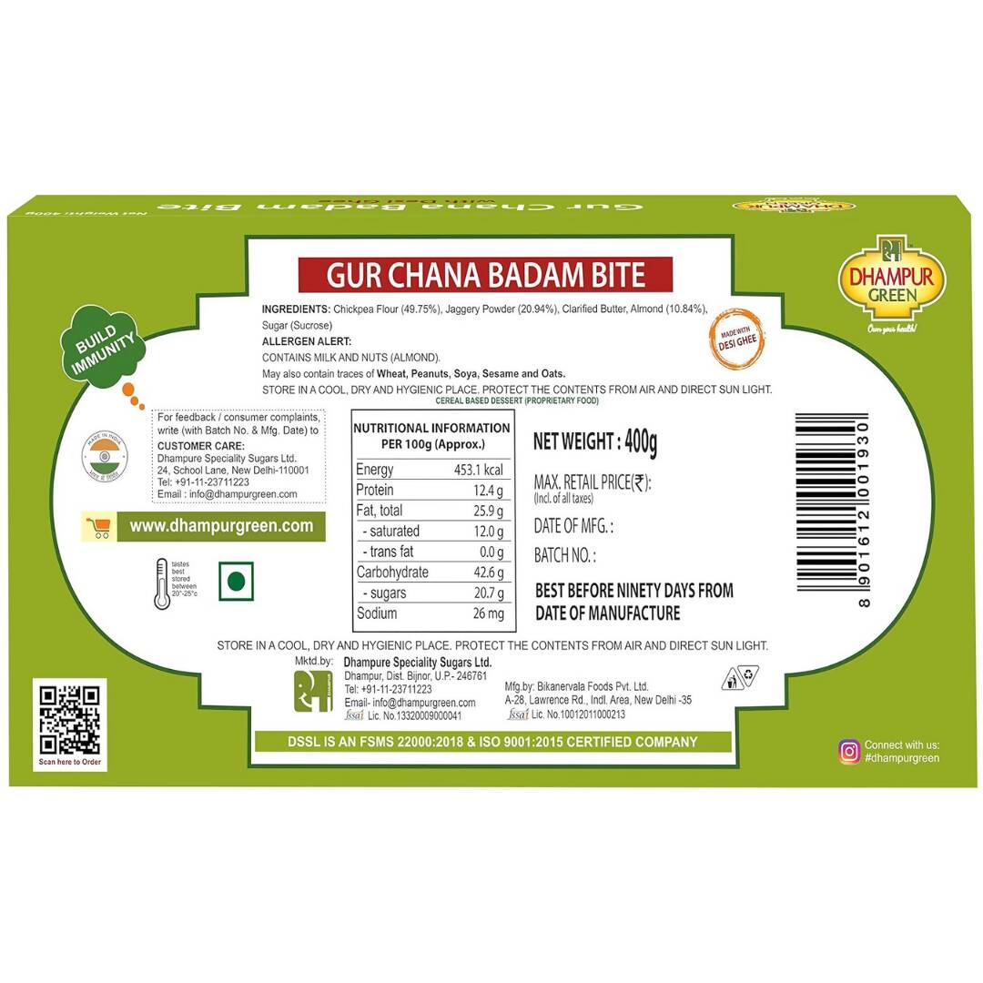 Dhampur Green Gur Chana Badam Bite Dhampur Green