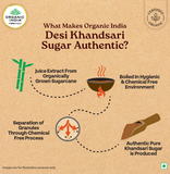 Organic India Desi Khandsari Sugar (Unrefined Brown Sugar) Organic India