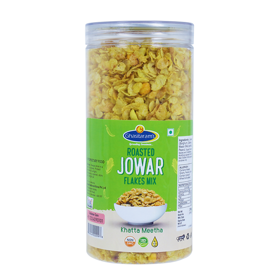 Punjabi Ghasitaram Halwai Jowar Flakes Mix Khatta Meetha - Dista