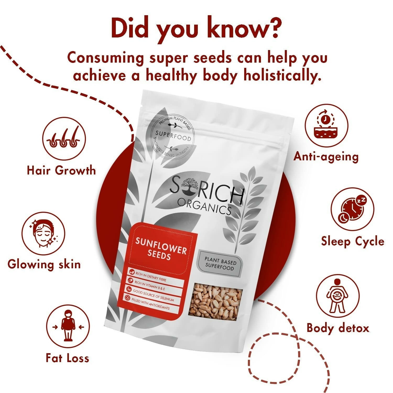 Sorich Organics Raw USDA Organic Sunflower Seeds Sorich