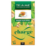 TE-A-ME Charge Ginger Tulsi Honey Herbal Infusion Tea Bags TE-A-ME