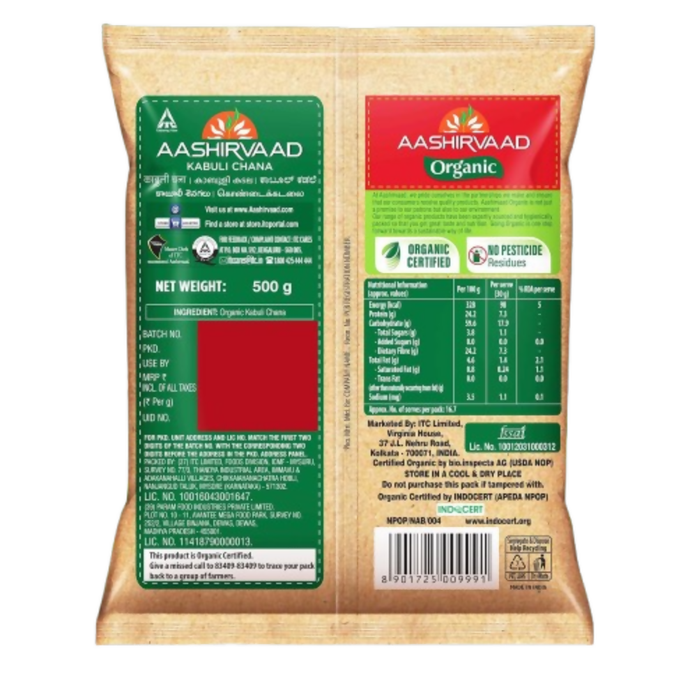 Aashirvaad Organic Kabuli Chana Aashirvaad