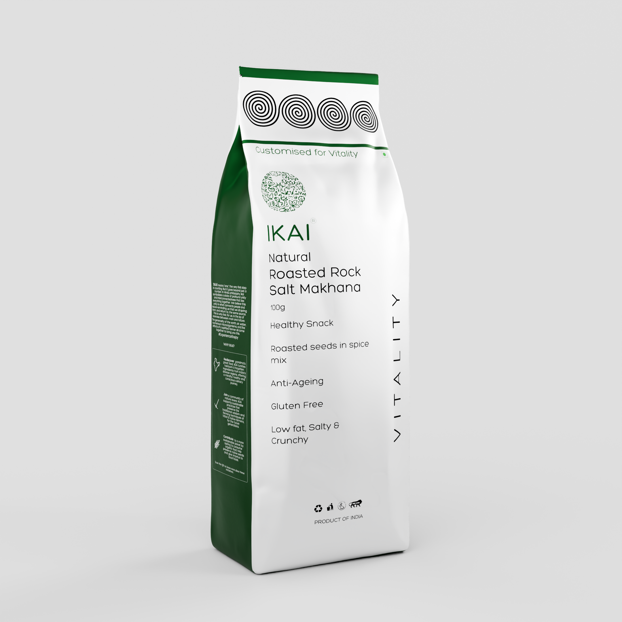 IKAI Natural Sendha Namak Makhana IKAI