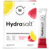 Wellbeing Nutrition Hydrasalt Electrolyte Drink Instant Hydration Raspberry Lemon Wellbeing Nutrition