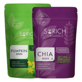 Sorich Organics Combo Pack of Chia and Pumpkin Seeds - Safuron