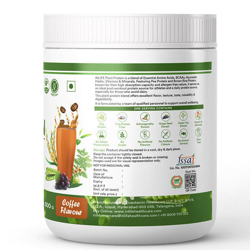 Inlife Plant Protein Powder Coffee Inlife