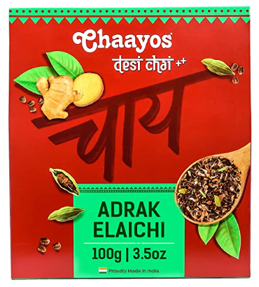 Chaayos Adrak Elaichi Tea Powder (Ginger & Cardamom) - Safuron