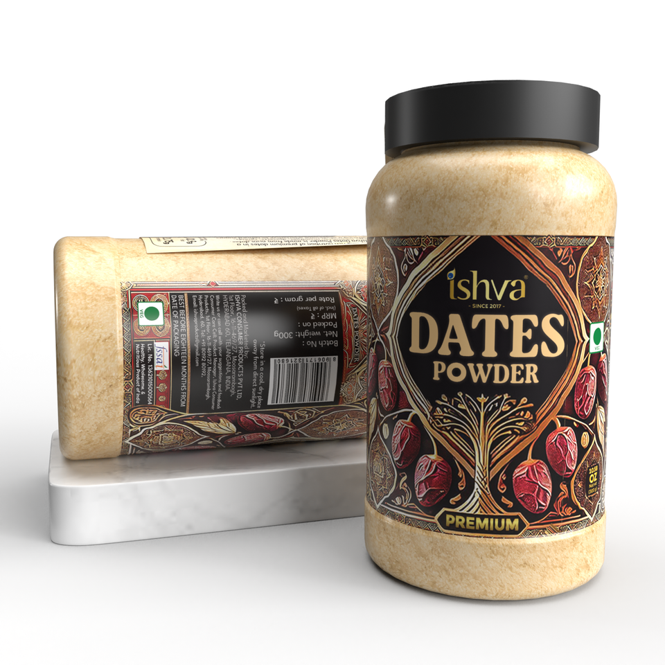 Ishva Dates Powder Jar Bottle - Safuron