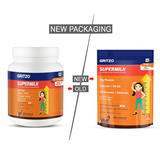 Gritzo SuperMilk Height+ Health Drink for 10-12y Girls - Double Chocolate Flavor Gritzo