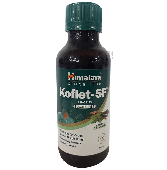 Himalaya Koflet-SF Linctus Sugar Free (100ML) - Safuron Naturals