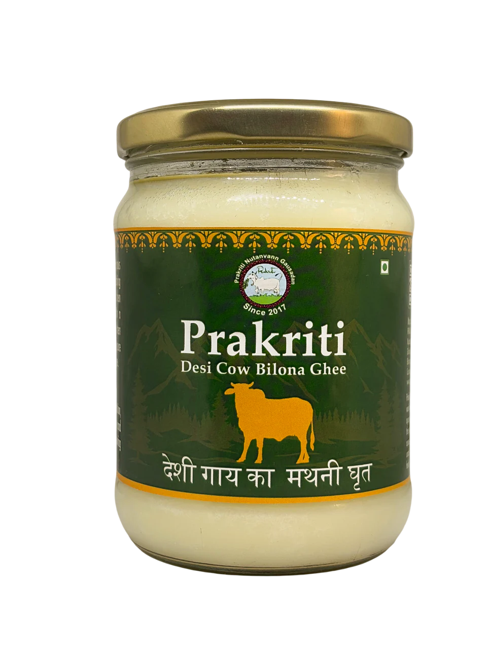 Prakriti Desi Cow Bilona Ghee | Organic Desi Cow Ghee | Pure organic ghee, traditionally-churned, chemical-free, granular ghee, nutritious by nature - Safuron
